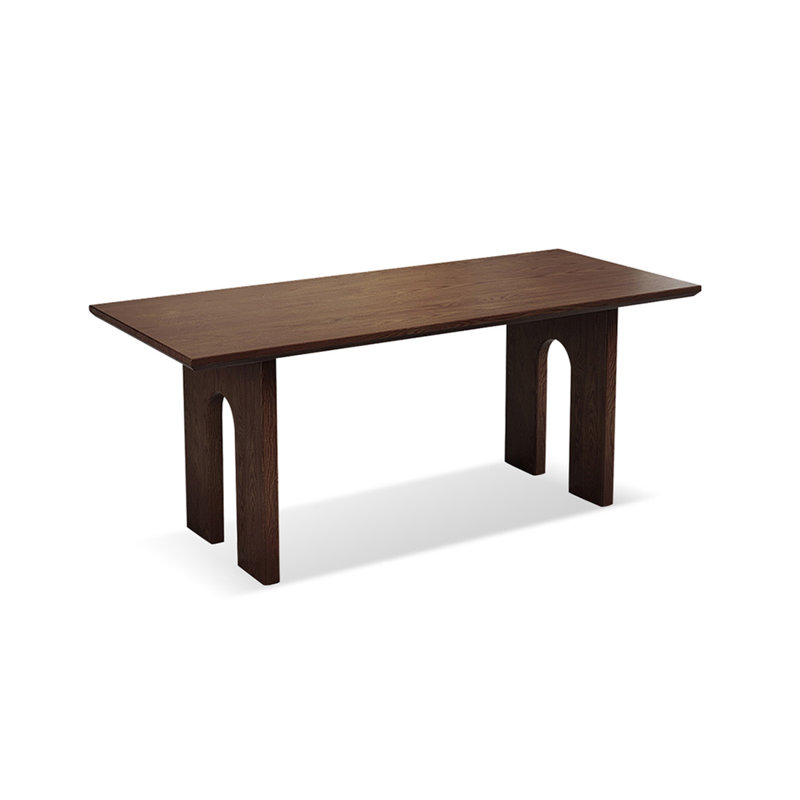 Table de salle à manger rectangulaire noisette solide pour salle à manger / cuisine, H 29,53 po x L 62,99 po x l 27,56 po