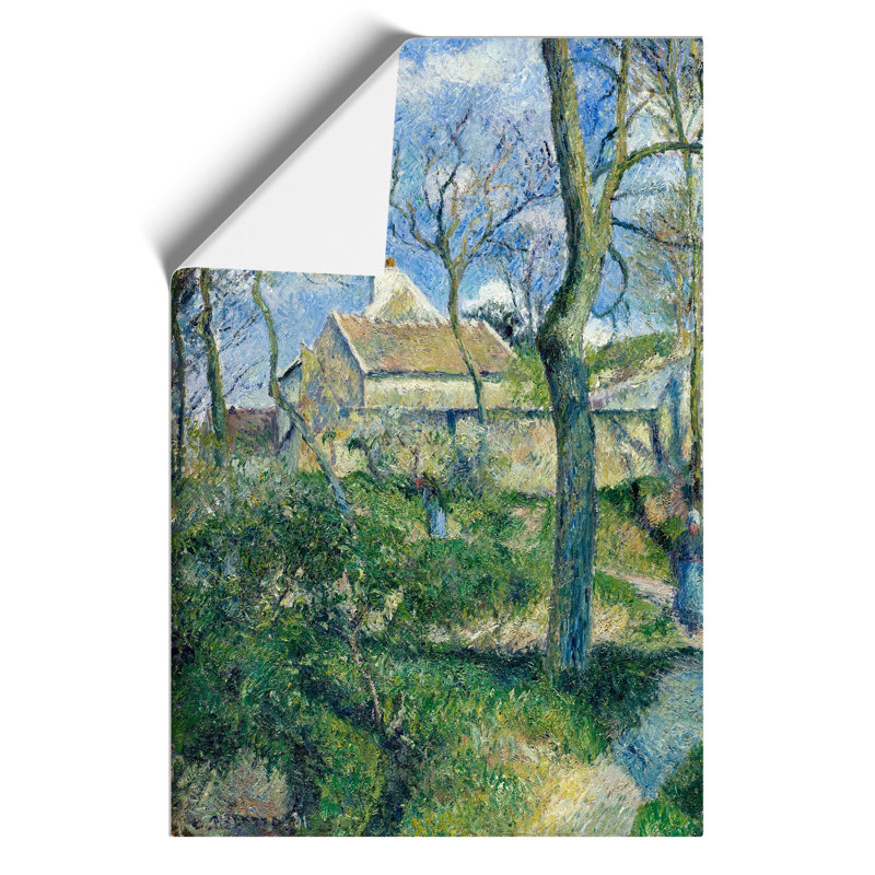 The Path To Les Pouilleux by Camille Pissarro - No Frame Painting, 59cm H x 42cm W x 0.1cm D
