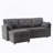 Modular Sectional Sofa L Shaped Modular Couch with Reversible Chaise-1458439920