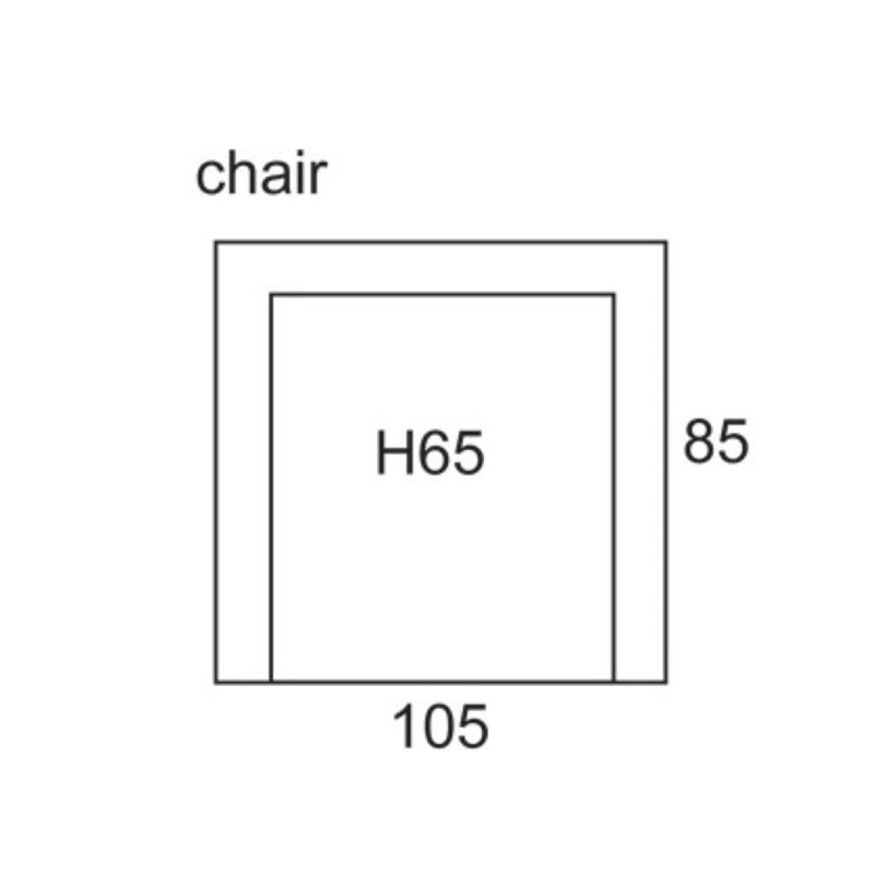 Simone Armless Middle Chair