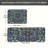 Woodland Nature Kitchen Mats for Kitchen Entryway, 2 PC, Dark Blue Green