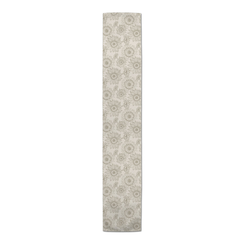 Chemin de table Ayonitemi, 72 po x 16 po, Brun clair