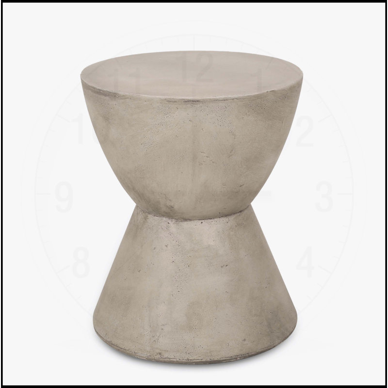 Table d'appoint d'extérieur MGO, gris clair