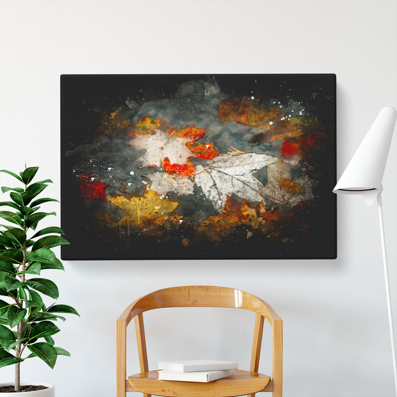 Leaves In Autumn - Wrapped Canvas, 50cm H x 76cm W x 3cm D