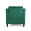 Fauteuil club en velours vert
