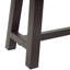 Bancs d'extérieur (lot de 2), métal rustique brun, banc de salle à manger moderne industriel à lattes en bois (lot de 2), avec