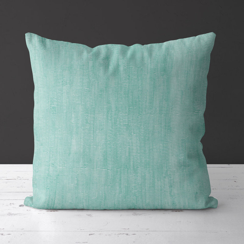 Housse de coussin carré et insert, Aquamarine
