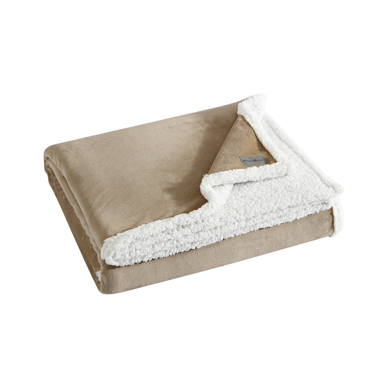 Couverture réversible Eddie Bauer, Grand lit, Beige