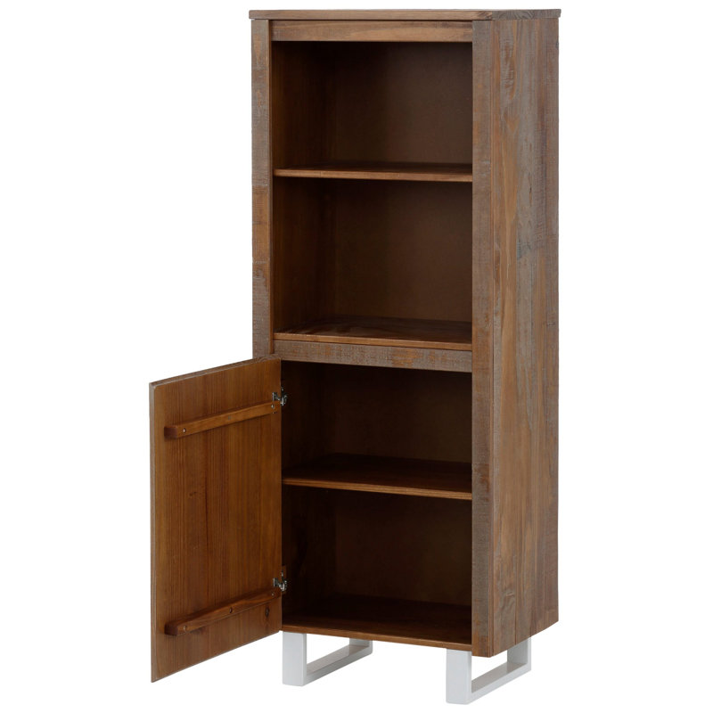 Clintonpark 55cm W Solid Wood Standard Bookcase, Small