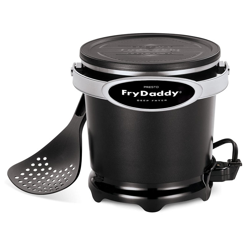 Presto FryDaddy Black Aluminum Electric Deep Fryer