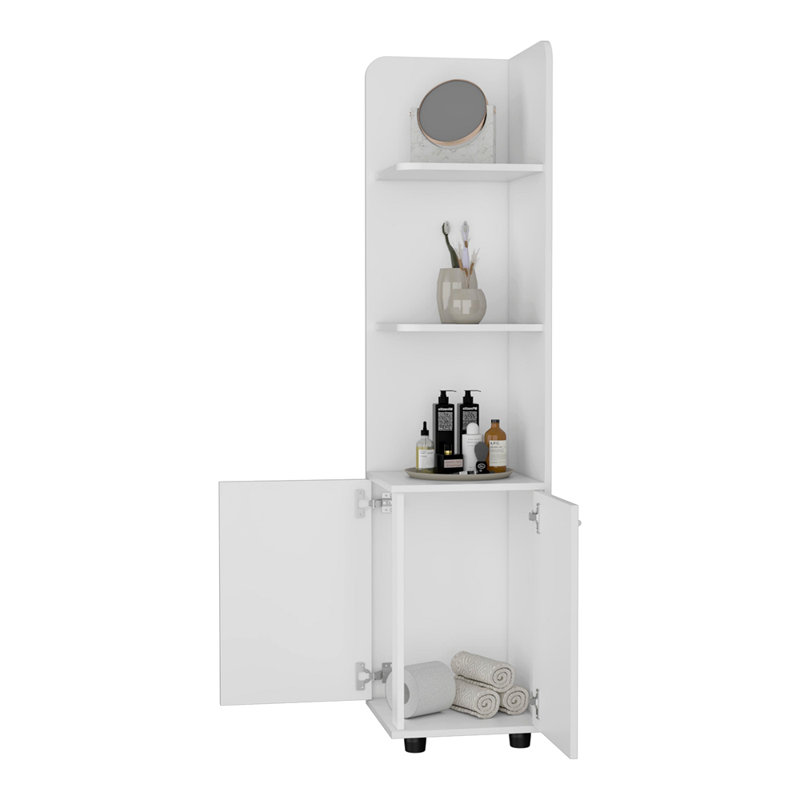 Grande armoire de rangement 2 portes 4 tablettes