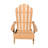 Kaley Teak Outdoor Adirondack Chair With Ottoman