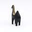 Modern Camel Sculpture – Black Matte Polyresin Table Décor Accent 