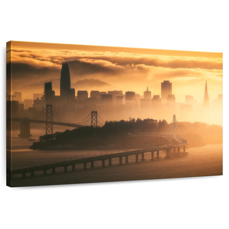 Sireci San Francisco Sunset Fog, 30" H x 45" W
