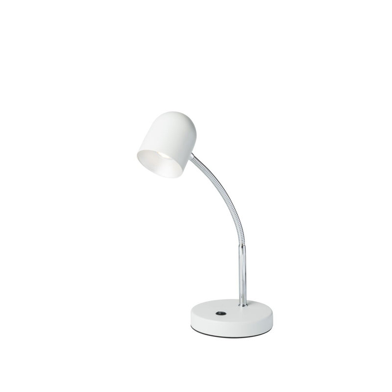 Lampe de bureau 12,5 po Cannella, Blanc