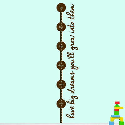 Abstract Non-Wall Damaging Growth Chart Decals