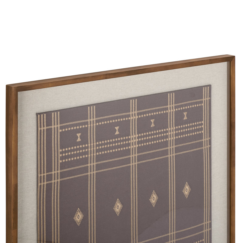«Terra», art textile encadré