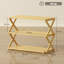 HOMCOM Bamboo Shoe Rack, Folding Shoe Shelf, No Assembly-799607740