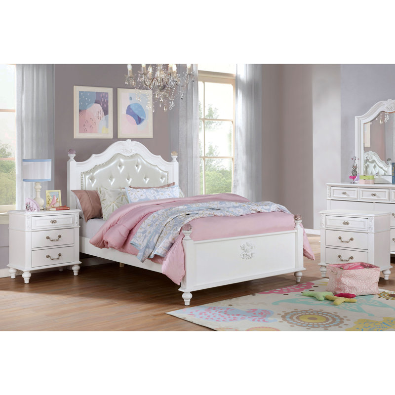 Labombard Solid Wood Piece Bedroom Set, Twin