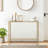 Keyiona 39.37'' Glass Top Console Table