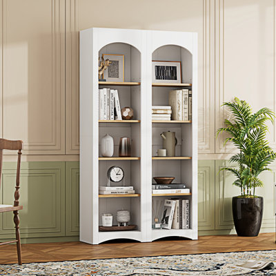 ON-TREND Free Standing 5 Tier Bookshelves