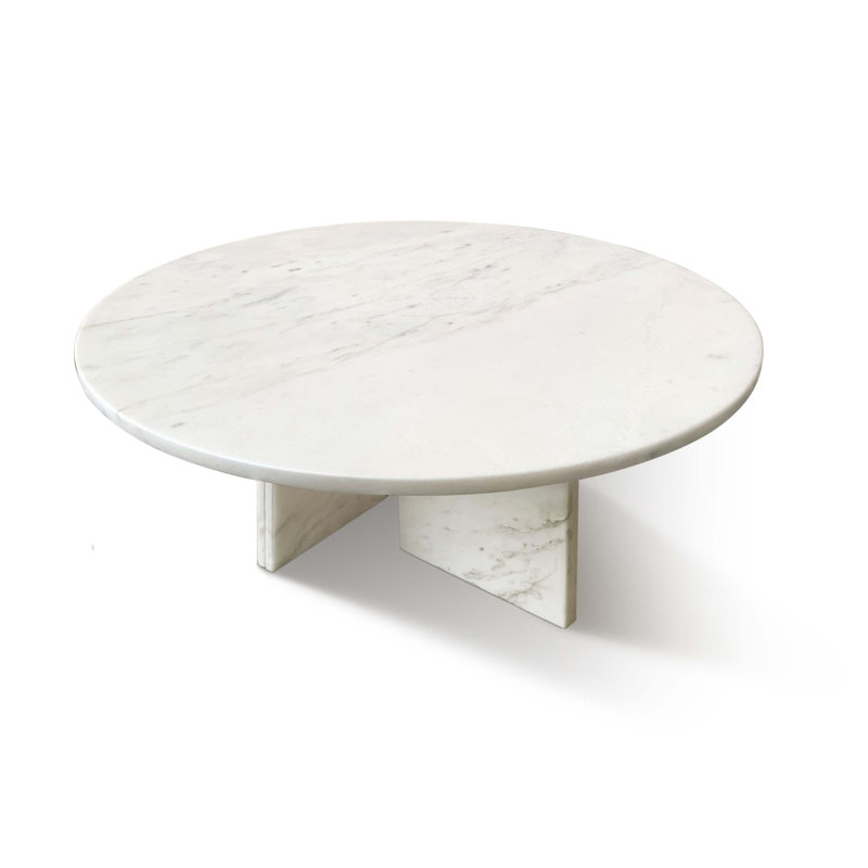 Table basse en marbre naturel, Blanc