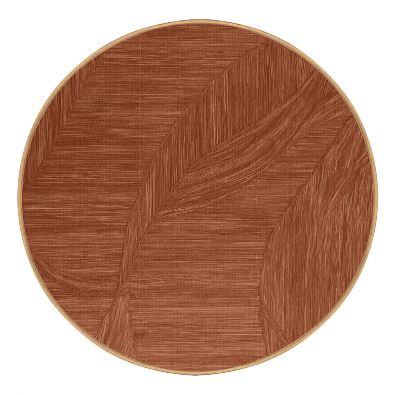 Tapis abstrait lavable à la machine, Rond 4 pi