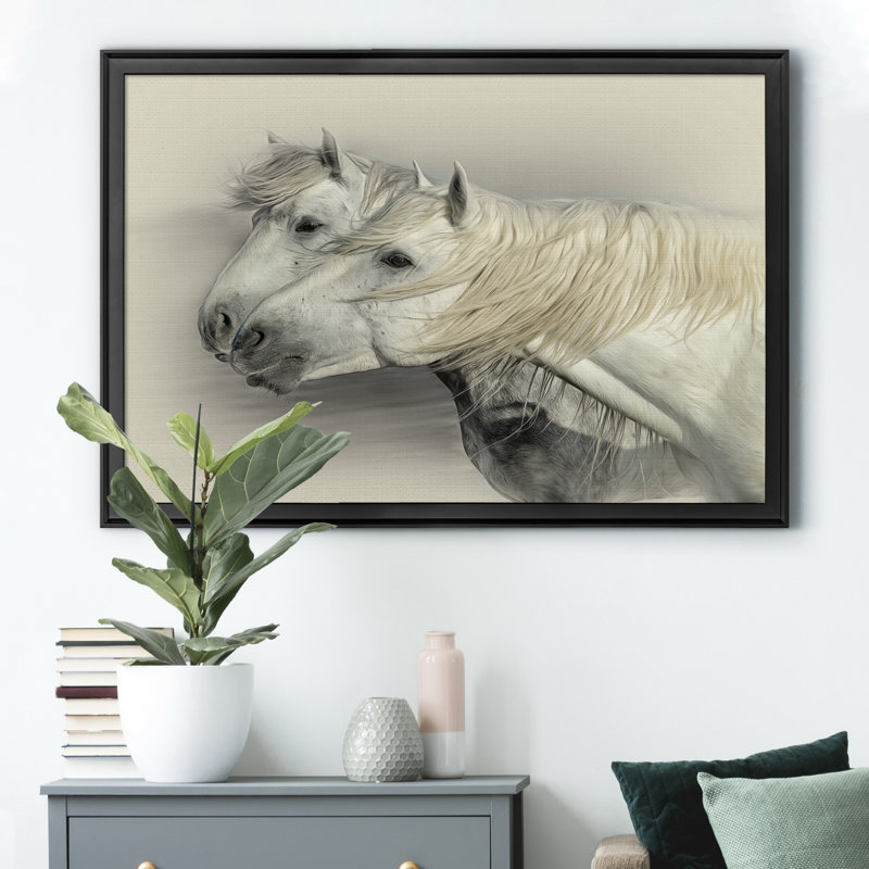 «Curiosity» - Cadre photo, impression sur toile, H 18,5 po x l 24,5 po x P 1,5 po, Noir