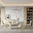 Simple Rectangular Rock Slab Dining Table Sets-111028047