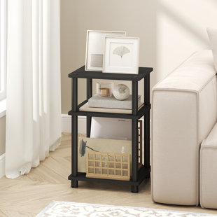 Turn-N-Tube 34.04cm W Manufactured Wood Bedside Table