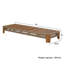 Chaise longue d'extérieur en bois d'acacia avec dossier réglable