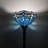 Shera Tiffany Torch Floor Lamp Dragonfly Blue Stained Glass LED Bulb Included 12"W*12"D*66"H
