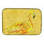 Tapis de séchage flamant rose