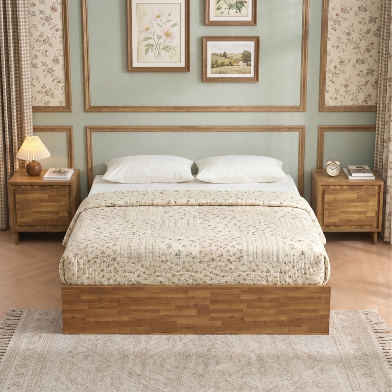 2 Piece Bedroom Set, Rustic Brown, Queen
