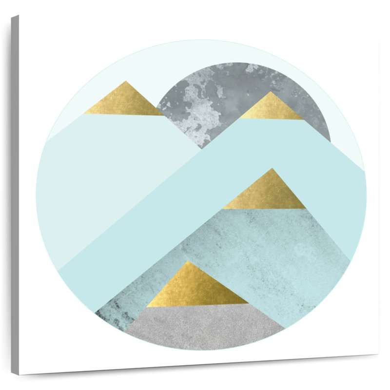 Avery Turquoise Gold Mountains, H 24 po x l 24 po