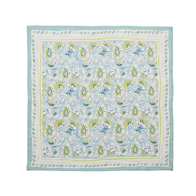 Mira Napkin, Seafoam/Green