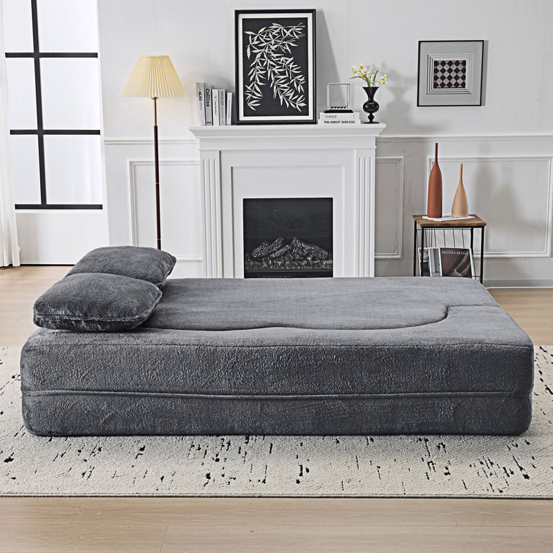 Canapé-lit pliable convertible, Gris foncé