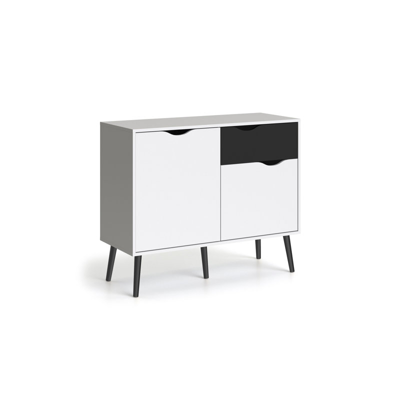 Myrasol 98.6cm Sideboard, White/Black