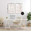 Ensemble de 2 toiles Minimal Beige Waves, design par Martina Pavlova-54337312