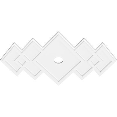 Diamètre intérieur de médaillon contemporain en PVC de 3 po Zoe