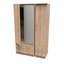 Dekyn Triple 4 Drawer Mirror Wardrobe-419195004