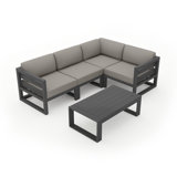 Avion 5 Piece Sectional Set - Black