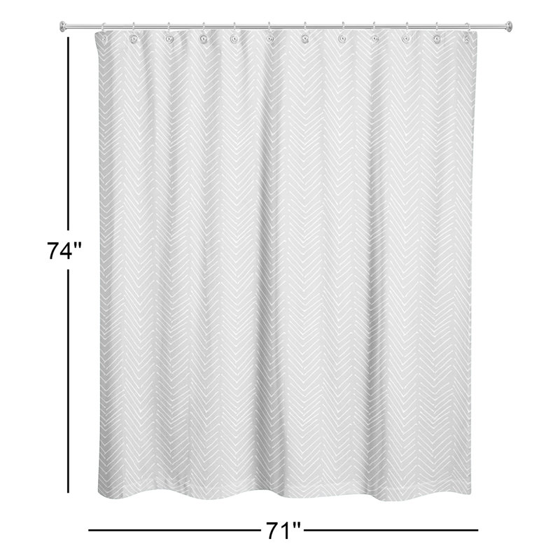 Rideau de douche simple Brierley, Rose