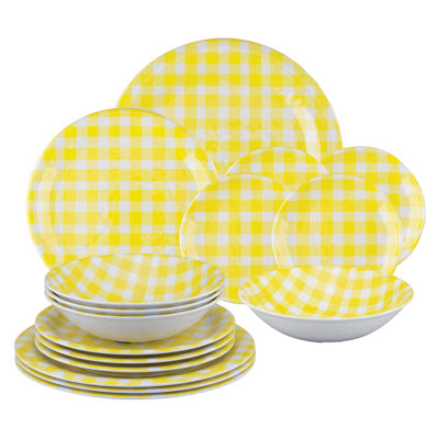 Albertina Melamine Dinnerware Set 16 Piece - Service for 4