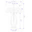 Lampe de table 23,75 "brune