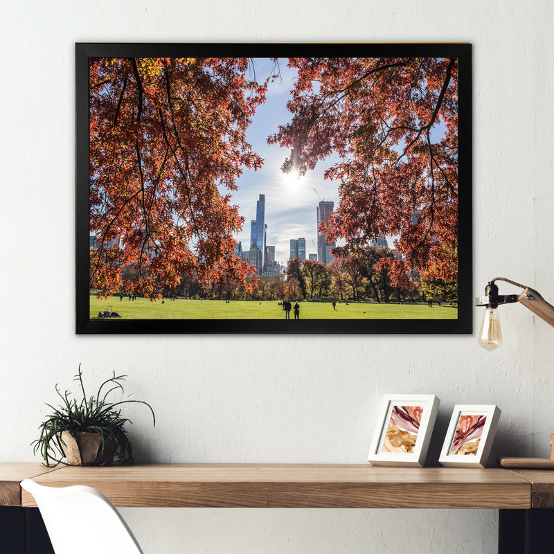 Magnifique paysage de l'Alabama sur toile, H 12 po x l 20 po x P 1 po, Cadre photo noir