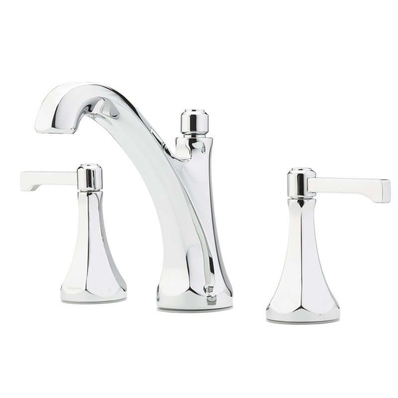 Robinet pour salle de bain à poignée double avec drain Arterra, Chrome poli