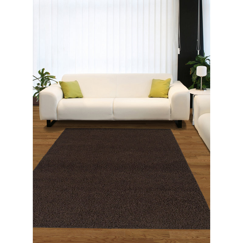 Tapis chocolat touffeté Gracen, Rectangle de 6 pi x 9 pi