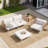 Imir 4 - Person Outdoor Patio Sectional Sofa with Cushions-537095510