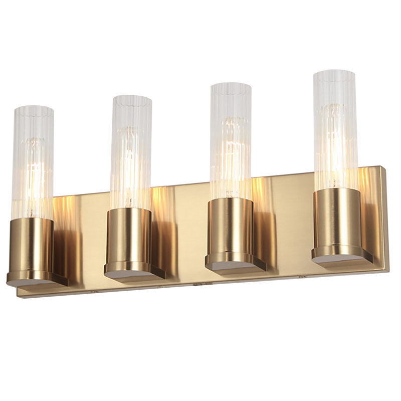 Leanan 4 - Light Dimmable Vanity Light, Aged Brass